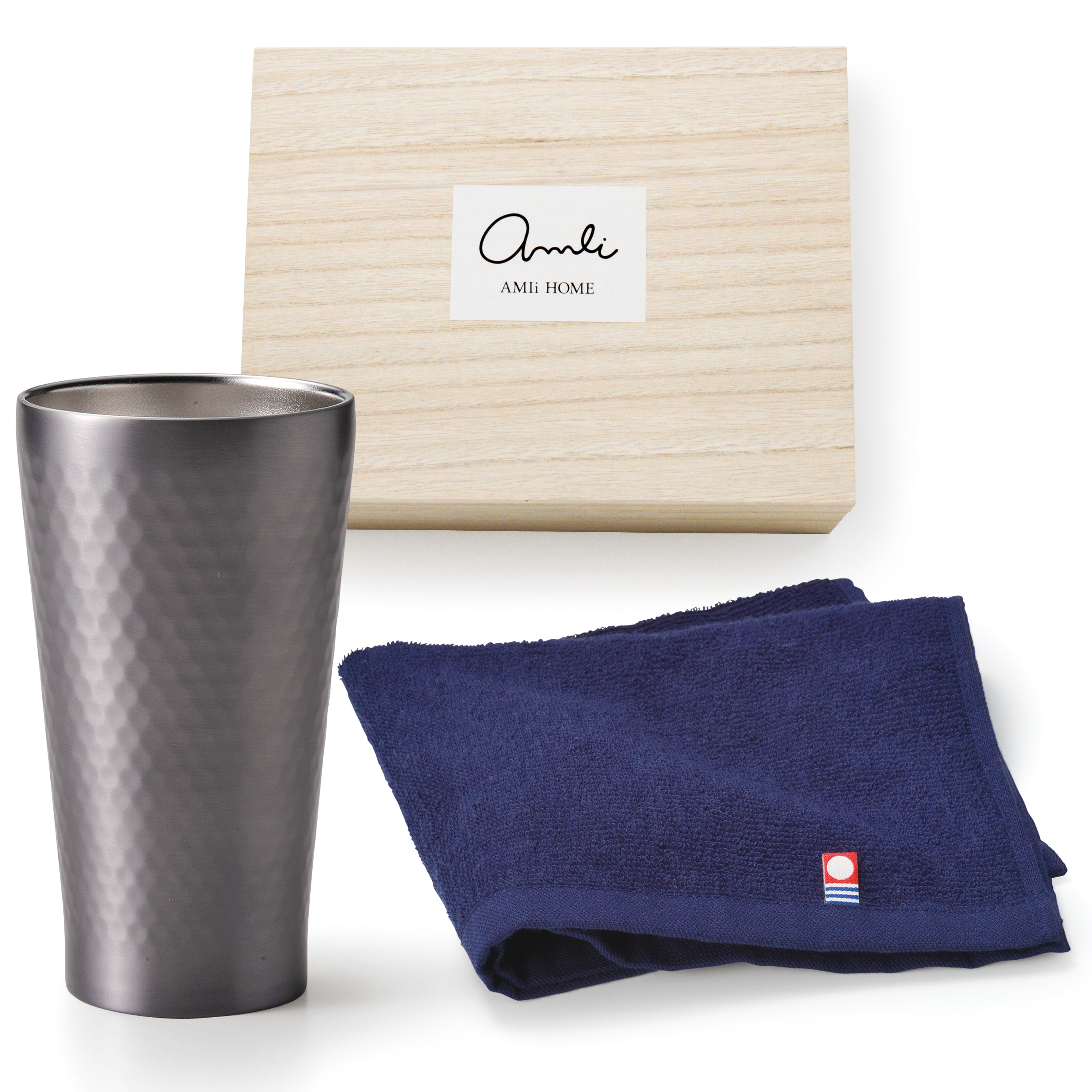 AMIi HOME　タンブラーセットA 【ステンレスタンブラー/今治タオルギフト】