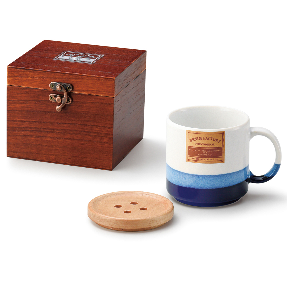 Denim Factory マグカップ(WHITE)【マグカップ/美濃焼/BOX付】