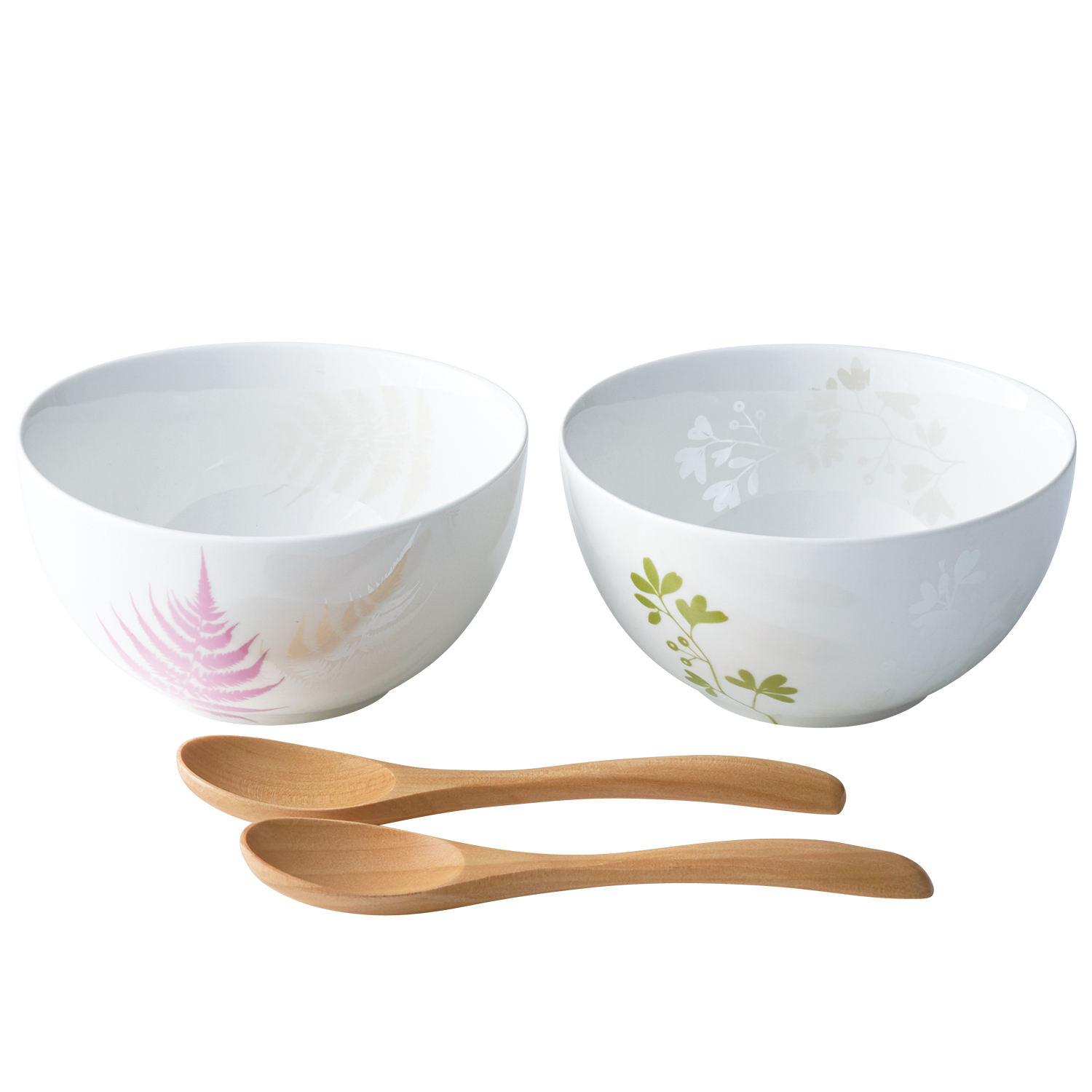 Foret　ペアカフェボウル（スプーン付）【ボウル2個セット】