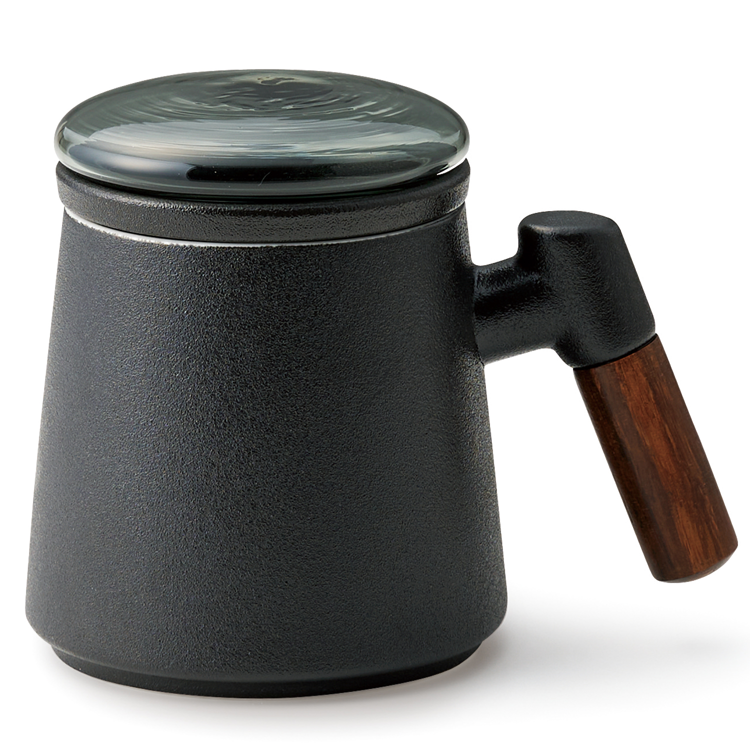 ティーストレーナーカップ【マグカップ/茶こし/耐熱ガラス蓋】