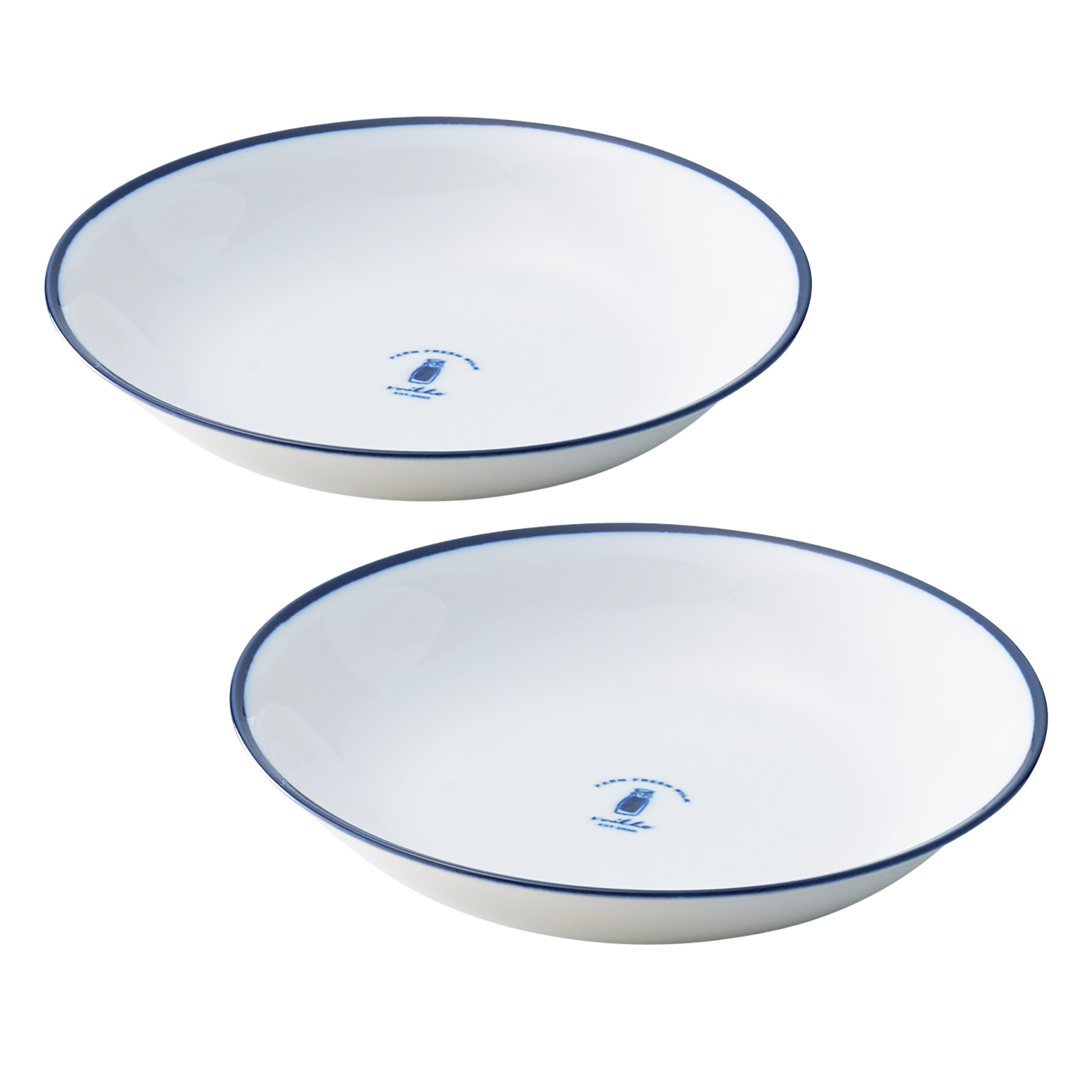 milko　ペアディーププレート【深皿2枚セット/美濃焼】