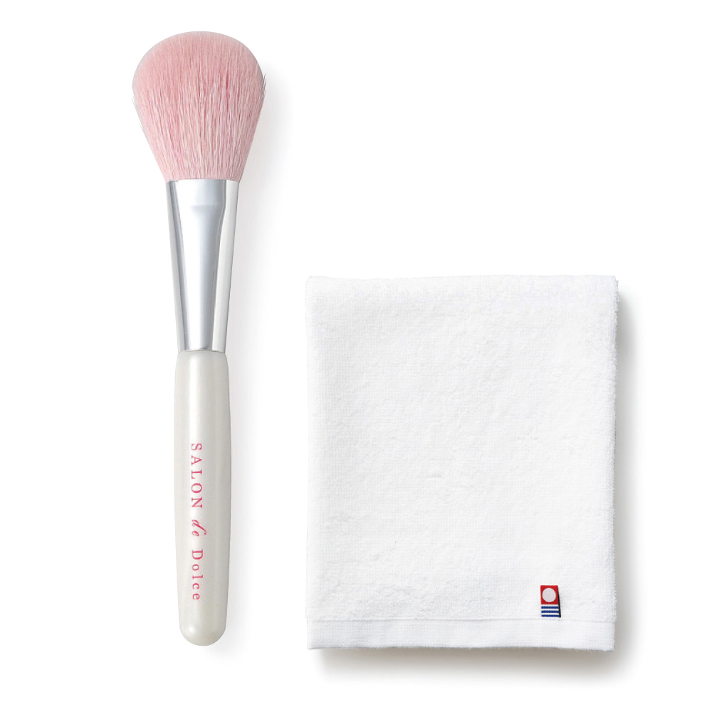 SALON de Dolce 熊野 侑昂堂の化粧筆 フェイスブラシ(P)＆今治タオル