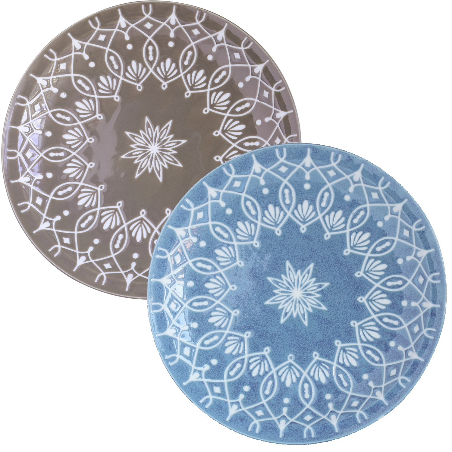 Stella　ペアプレートB【大皿/2枚セット/美濃焼】