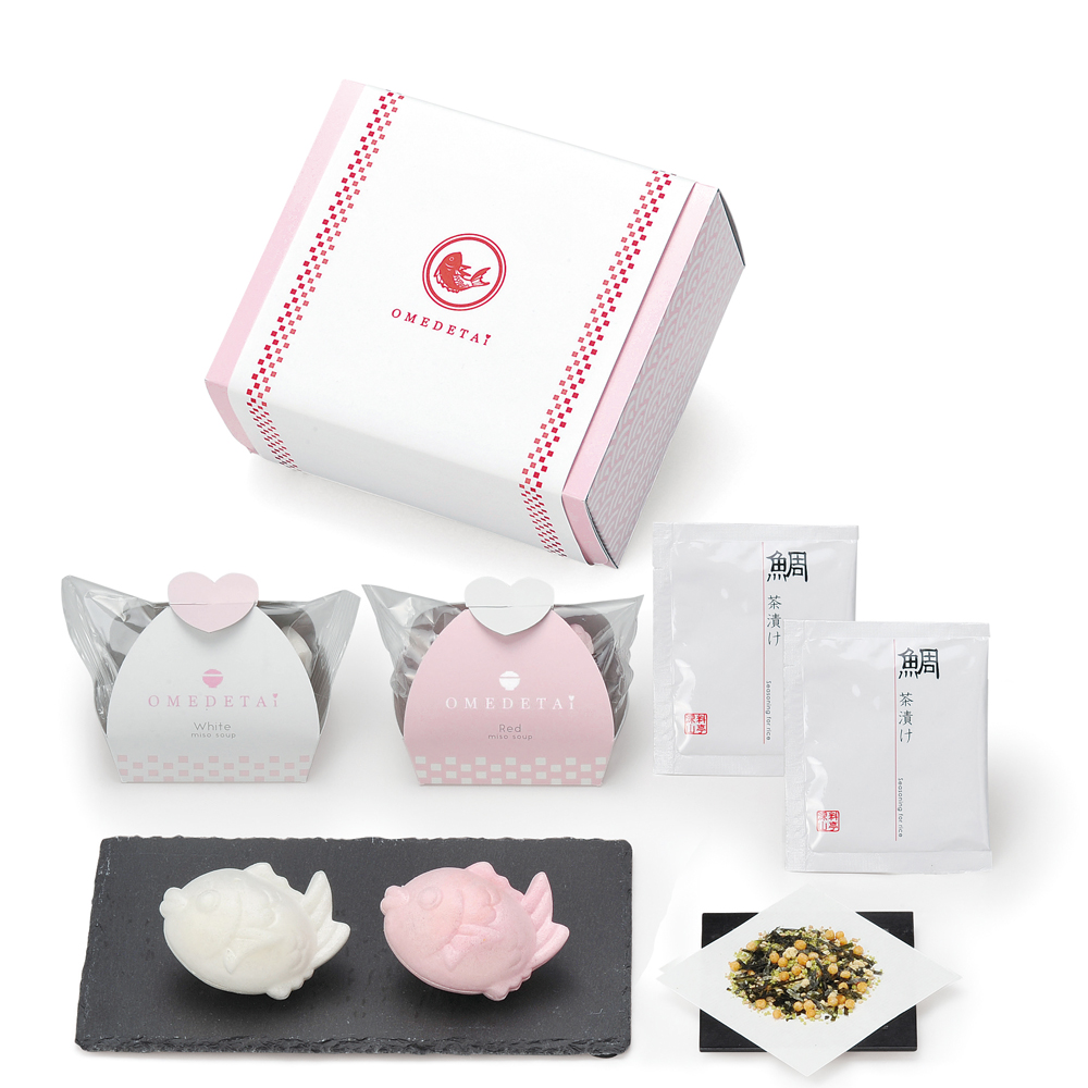 OMEDETAiづくし【味噌汁最中/鯛茶漬け】
