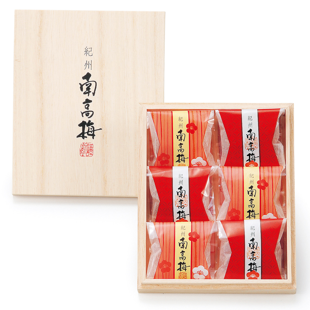 紀州南高梅６粒(木箱入）