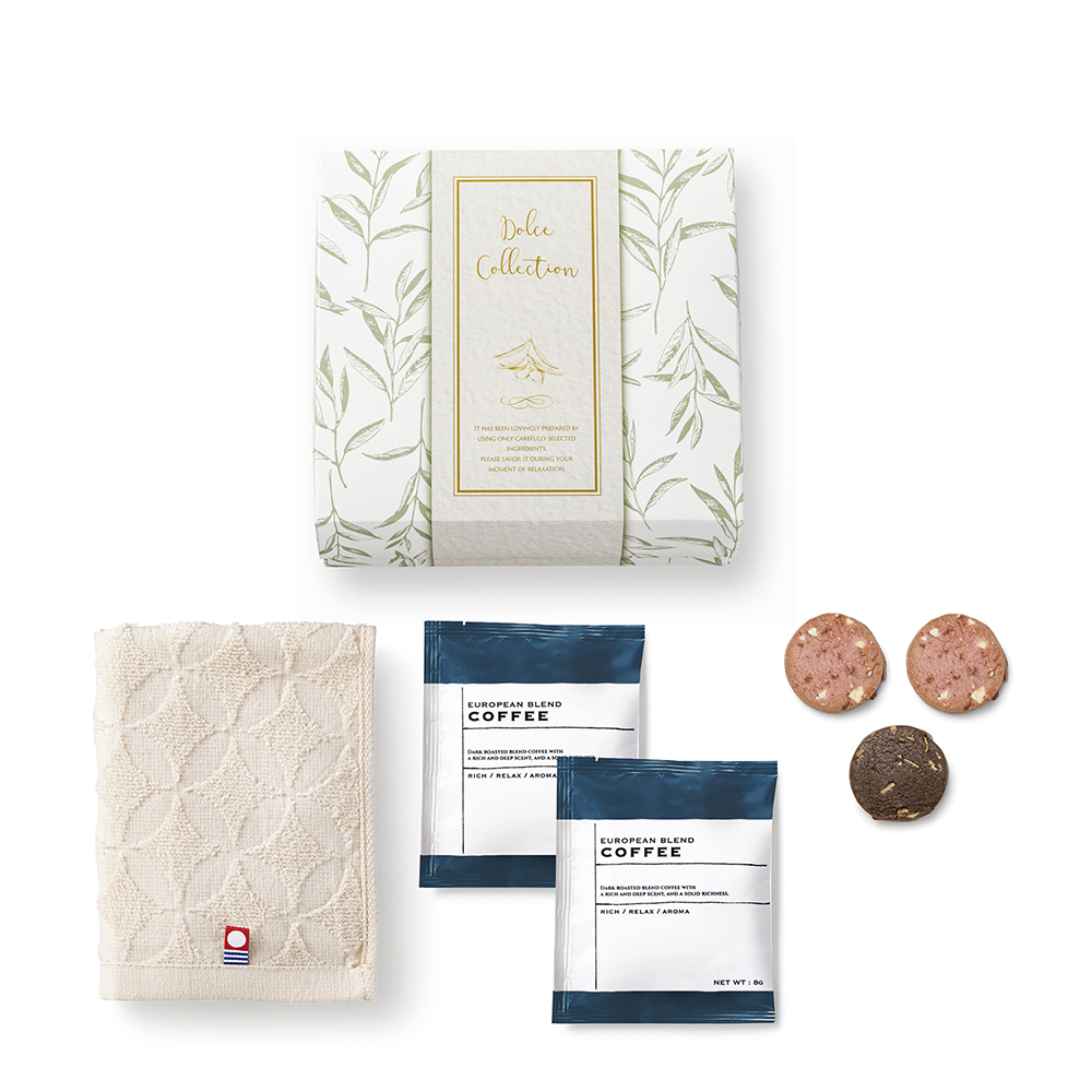 王道スイーツ＆今治タオル(七宝B）【今治タオル/クッキー/コーヒー】