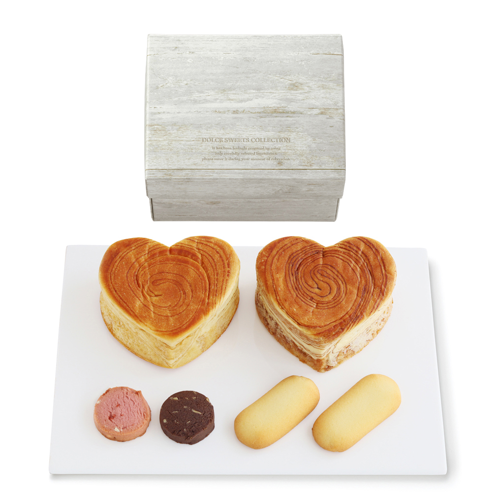 ハートデニッシュ＆スイーツセット【デニッシュパン/クッキー】