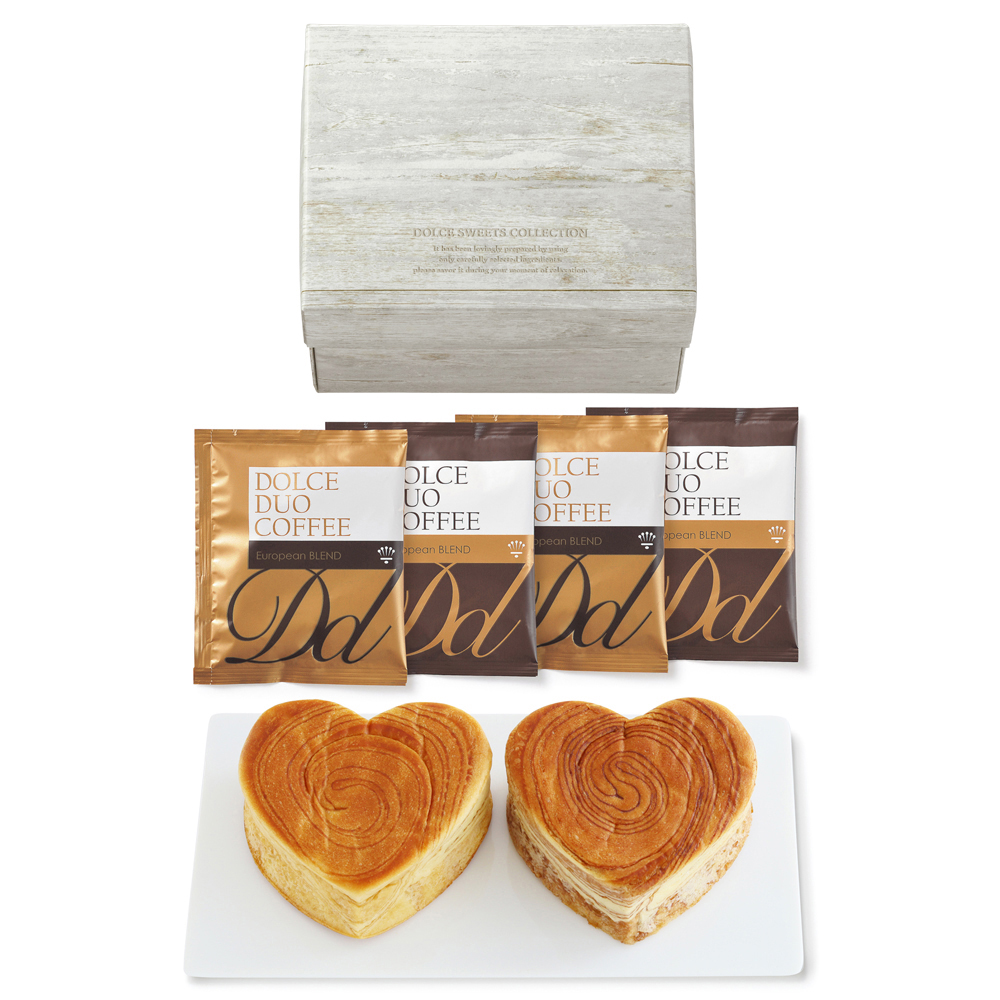 ハートデニッシュ＆カフェセット【デニッシュパン/コーヒー】