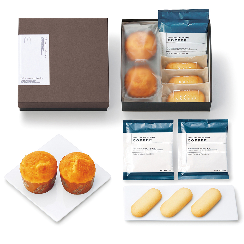 マフィン＆カフェスイーツ04（ブラウン）【マフィン/クッキー/コーヒー】