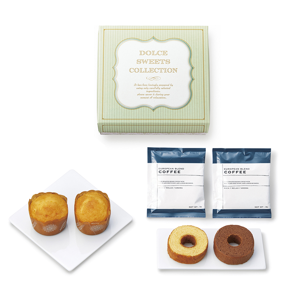 マフィン＆カフェスイーツ02（グリーン）【マフィン/ミニバウム/コーヒー】